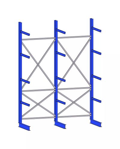 External shelf K40, 3-column, 4080 mm, IPE80x1000mm External shelf K40, 3-column, 4080 mm, IPE80x1000mm