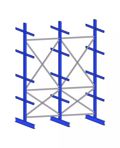 External shelf K40, 3-column, IPE80x1000mm, 4080mm External shelf K40, 3-column, IPE80x1000mm, 4080mm