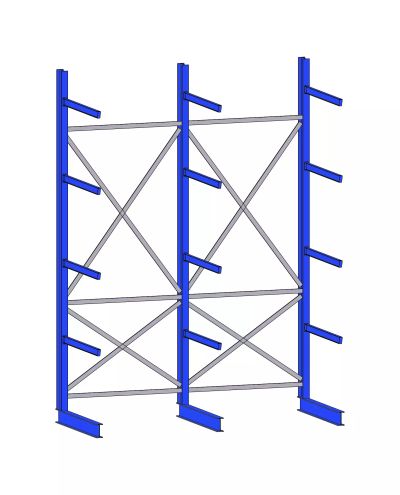 External shelf K40, 3-post 4080mm, IPE80x1200mm External shelf K40, 3-post 4080mm, IPE80x1200mm