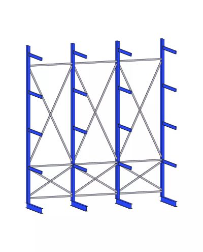 External shelf K60, 4-post, IPE100x1200mm External shelf K60, 4-post, IPE100x1200mm