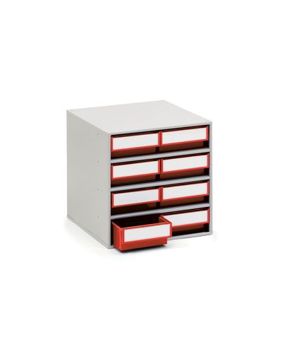 Shelf box 400 x 400 x 395 mm red 4020 Shelf box 400 x 400 x 395 mm red 4020