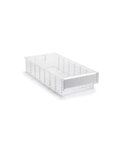 Shelf box 400x186x82mm, clear glass Shelf box 400x186x82mm, clear glass