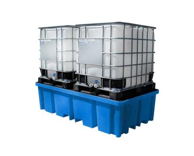 Drainage basin for two IBC containers 1150 l
