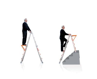 Standing platform for Wakü telescopic ladders