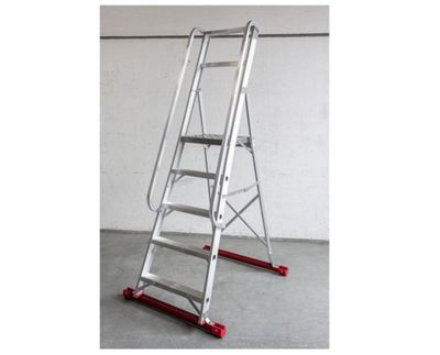 Industrial ladder 4T-105 P, height 1260mm Industrial ladder 4T-105 P, height 1260mm