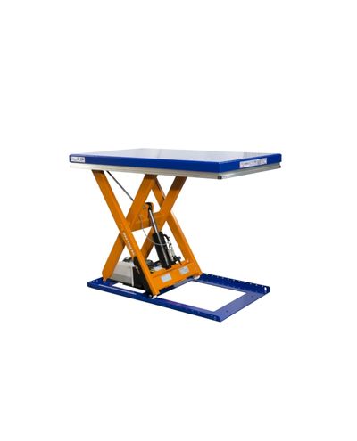 Single axle T-series lift table 1000 kg platform size 1300 x 700 mm Single axle T-series lift table 1000 kg platform size 1300 x 700 mm
