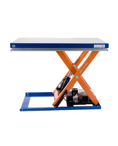 Single axle T-series lifting table 1000 kg platform size 1300 x 1000 mm Single axle T-series lifting table 1000 kg platform size 1300 x 1000 mm