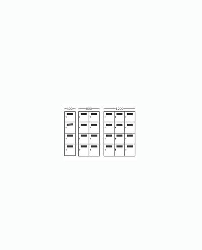 Locker 2 x 4 compartments 800 x 1800 mm Handy Ewo Locker 2 x 4 compartments 800 x 1800 mm Handy Ewo