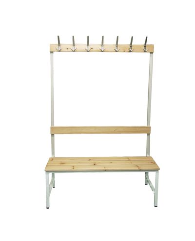 Nail bench 1700x600x770mm, 2 poles, 8 hooks