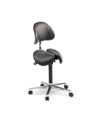 Two-piece saddle chair 580 - 750 mm with backrest