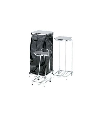 Waste bag holder 30 l, steel lid