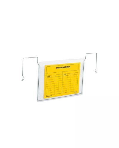 Plastic pocket A5 horizontal, with metal clips, without flap Plastic pocket A5 horizontal, with metal clips, without flap