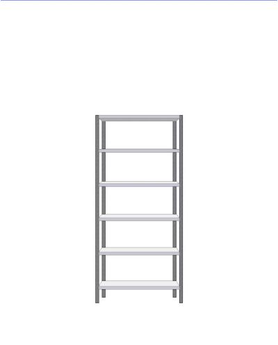 Small storage shelf basic 300x900x2020mm Small storage shelf basic 300x900x2020mm