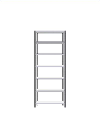 Small storage shelf basic 300x900x2295mm Small storage shelf basic 300x900x2295mm