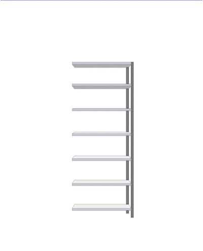 Small shelf extension 300x900x2295mm Small shelf extension 300x900x2295mm
