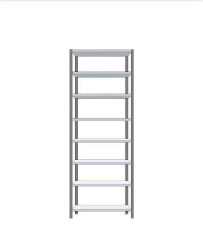 Small storage shelf basic 400x900x2480mm Small storage shelf basic 400x900x2480mm