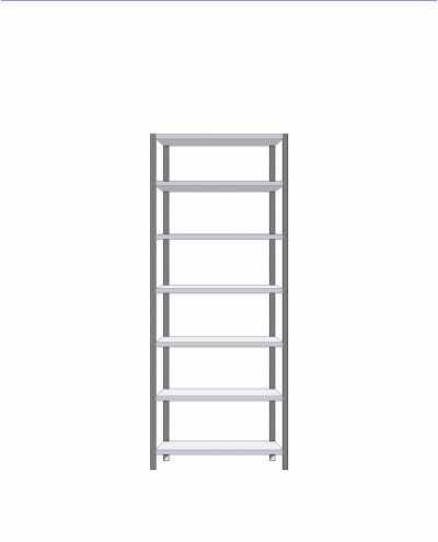 Small storage shelf basic 500x900x2295mm Small storage shelf basic 500x900x2295mm