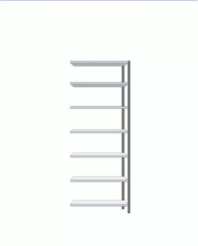 Small shelf extension 500x900x2295mm Small shelf extension 500x900x2295mm