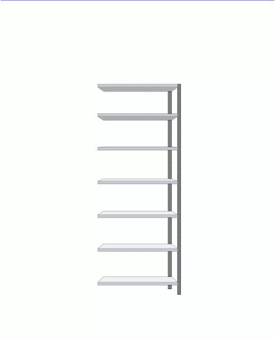 Small shelf extension 600x900x2295mm Small shelf extension 600x900x2295mm
