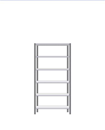 Small storage shelf basic 300x1000x2020mm Small storage shelf basic 300x1000x2020mm
