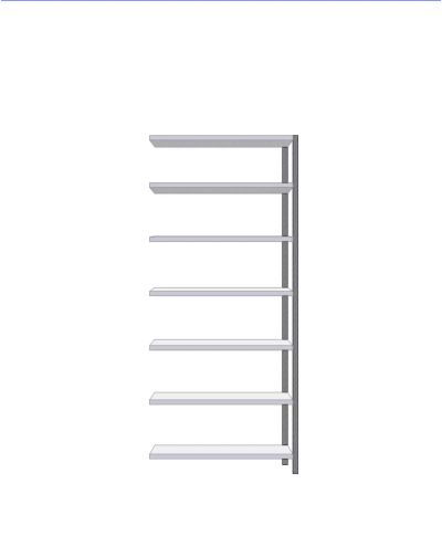 Small shelf extension 300x1000x2295mm Small shelf extension 300x1000x2295mm