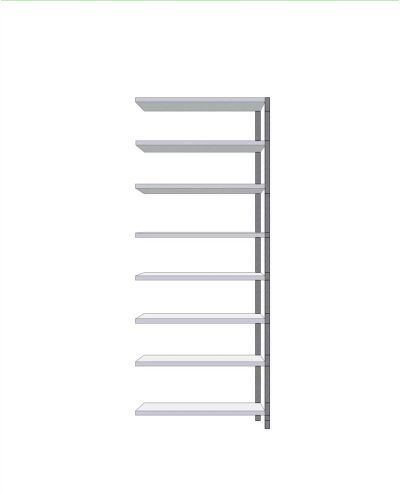 Small storage shelf extension 300x1000x2480mm Small storage shelf extension 300x1000x2480mm