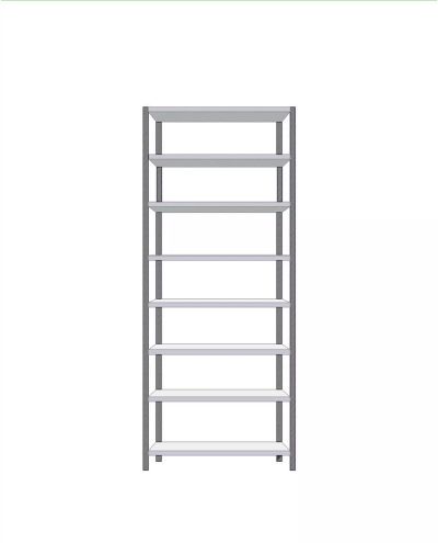 Small storage shelf basic 500x1000x2480mm Small storage shelf basic 500x1000x2480mm