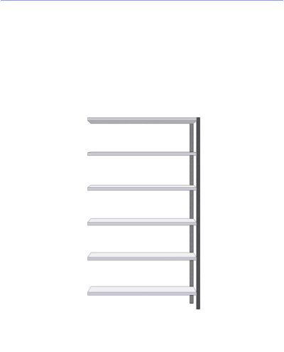 Small shelf extension 300x1280x2020mm Small shelf extension 300x1280x2020mm