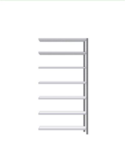 Small shelf extension 300x1280x2295mm Small shelf extension 300x1280x2295mm