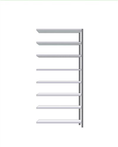 Small storage shelf extension 300x1280x2480mm Small storage shelf extension 300x1280x2480mm