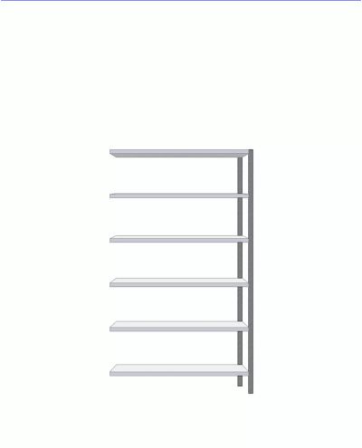 Small shelf extension 500x1280x2020mm Small shelf extension 500x1280x2020mm