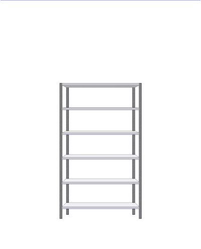 Small storage shelving base 600x1280x2020mm Small storage shelving base 600x1280x2020mm