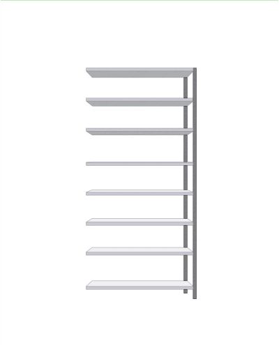 Small storage shelf extension 600x1280x2480mm Small storage shelf extension 600x1280x2480mm