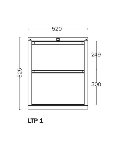 Drawer 1 Handy Industrial, drawers 250,300 mm Drawer 1 Handy Industrial, drawers 250,300 mm