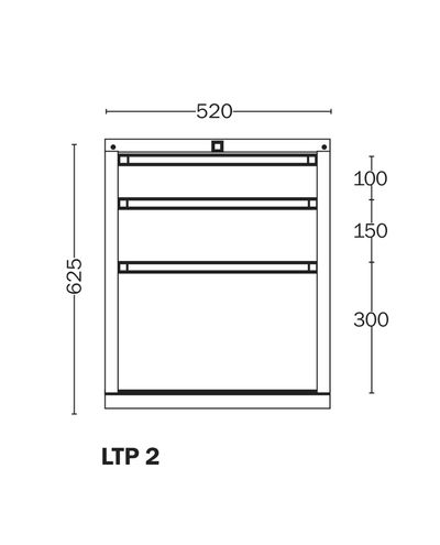 Drawer 2 Handy Industrial, drawers 100,150,300 mm Drawer 2 Handy Industrial, drawers 100,150,300 mm