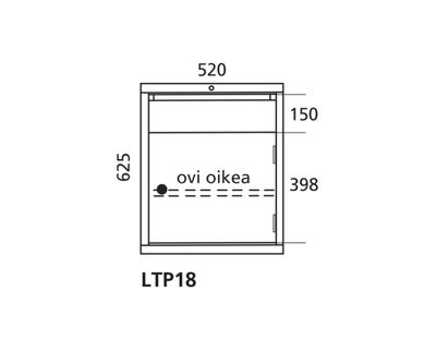 Drawer cabinet 18 Handy Industrial, drawers 150 mm, 388 mm Drawer cabinet 18 Handy Industrial, drawers 150 mm, 388 mm