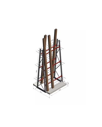 Heavy list shelf, 3500 kg