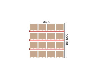 Kasten P90 pallet rack 4000 mm