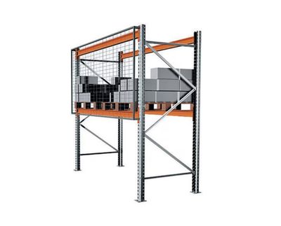 Rear protection net for pallet rack