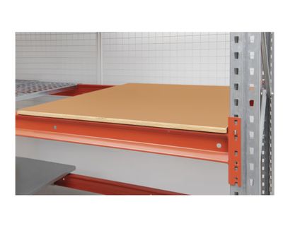Plywood shelves for pallet racking