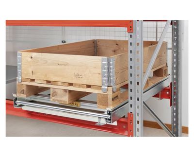 Galvanized tray for pallet rack, Kasten