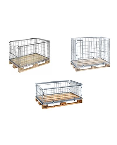 Pallet cages for EUR pallets