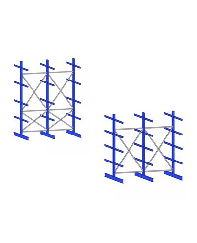 Outdoor shelf K40, 2-sided, 3-column