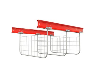 Pipe divider with net for I-beam Pipe divider with net for I-beam