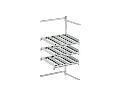 Treston flow-through shelf M900, side backstop ESD Treston flow-through shelf M900, side backstop ESD