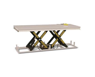 Long lift table LV2000 with sequential scissors 2500x820mm 2000 kg Long lift table LV2000 with sequential scissors 2500x820mm 2000 kg