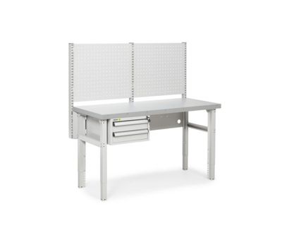 Light workshop workbench 2 1500x630 with steel platform