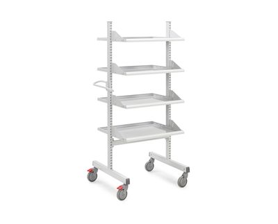 Treston Multi universal trolley high M500, 4 steel shelves Treston Multi universal trolley high M500, 4 steel shelves