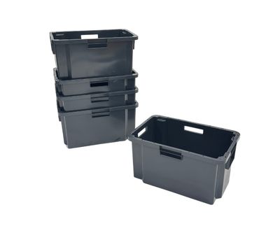 Arca moving box 52 l 600x400x300mm, grey