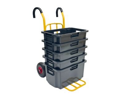 Arca moving box 52 l 600x400x300mm, grey